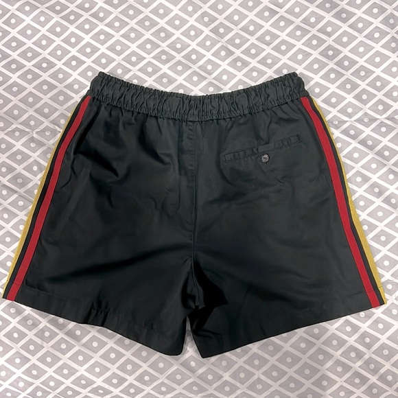 PALM ANGELS
Men's Exodus Side-tape Drawstring Shorts In Black Multicolor - Picture 3 of 7